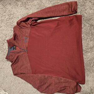 Under Armour Red Zip-Up Sweater